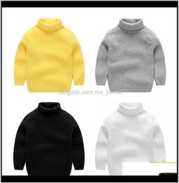Sweaters Ropa de la ropa Maternidad Baby Drop entrega 2021 Boysgirls Boys Tops Knitwear Cálido de tortuicio de tortuga para niños suéter para niños W6708995