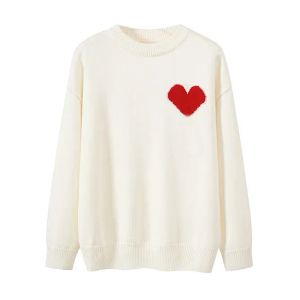 Pulllateurs Sweater Designer Love une femme femme trois couleurs arc-en-ciel en noir et blanc