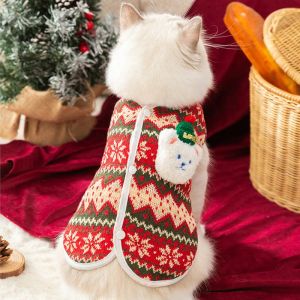 Truien Hondenkleding Kerstmis Winter Zachte schattige beer Trui Kostuum Chihuahua Outfit Nieuwjaarscadeau Warme huisdierkatjas