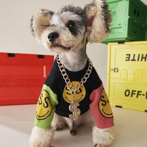 Pullages chiens chiens d'automne et d'hiver Vêtements en Teddy Schnauzer Pomeranian Bichon Bulldog Vêtements Cat Pet Trizwear Trendy Dog Clothes