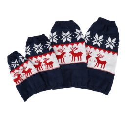 Suéteres Elk Cat suéter para perros Ropa para perros pequeños Invierno Navidad Cómodo Cálido Cachorro Ropa de punto para mascotas Suéteres ropa para gatos perros