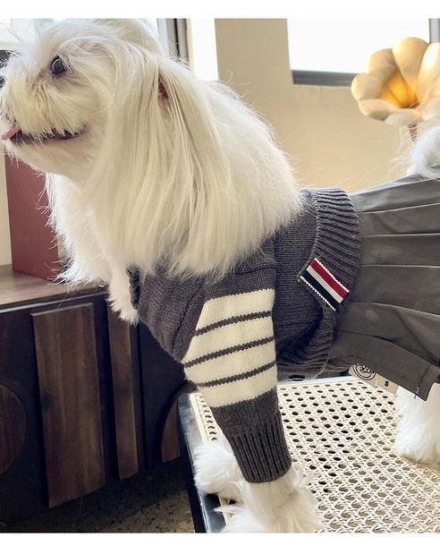 Suéteres Japón y Corea del Sur Jk Diseño británico Falda Cardigan Traje Marca Chica Ropa para perros Caliente