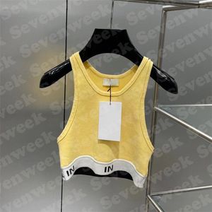 Sweaters Knit Vest Diseñadores de mujer Tamisetas Diseñador de letras rayadas Copas sin mangas Knits Fashion Style Ladies Pulever 35409 Ops S 563465CC