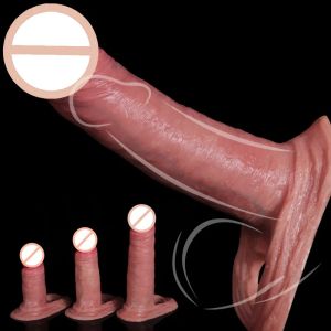 Sweaters Liquid Silicone Penis Agrandado manga de polla Condón Reutilizable Extender el pene Toyes sexuales para hombres