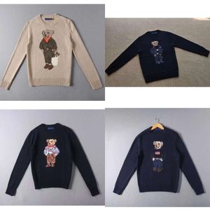 Sweaters Diseñador masculino para hombres Polos suéter para mujer Pelover Bear Bearneck de manga larga casual impresa FQN1 W64Y#