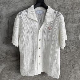 Sweaters Men Dames Witte Top Sweater Fashion kleding Kort Mouw Cardigan 2024SSS