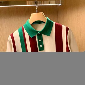 Pankettes Mens Spring Automne Automne Pullor Pull Sweater Tops Male à manches longues Casual Joters Men Striped Slim Fit Trists Tops A400