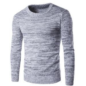 Sweaters Nieuwe 2018 heren breien pullovers trui casual lange mouw oneck trui wol slanke plus size grijze heren pullovers trui 2xl