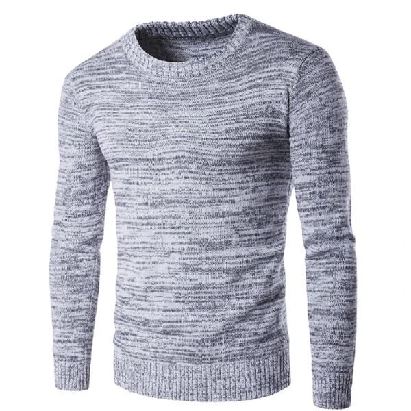 Pontaux Nouveaux pulls à tricot pour hommes 2018 Pullat à manches longues décontractées laine mince mince plus taille gris paillette d'échouer 2xl