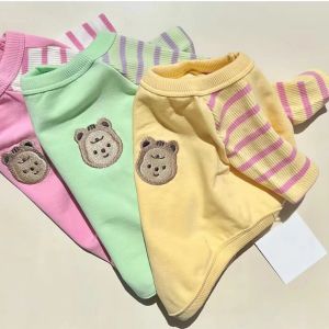 Sweaters Pet Sweater Herfst Winter Puppy Cute Stripe Pullover Cat Fashion Cartoon Deskleding Small Dog Knitwear Dachshund Yorkshire Poodle