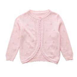 Pulls rose 100% coton bébé fille pull ouvert cardigan veste bébé veste pour filles pour 1 2 ans vêtements de bébé rkc195102