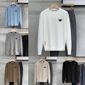 Sweaters Prrra dernier style hommes chandails tricotés nouvelles marques de mode Mans couleur unie tricoté chemise de fond automne hiver chaud hommes mince