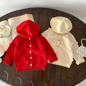 Truien lente herfst kinderen trui trui met lange mouwen katoen gebreide baby vest kleur bijpassende zachte babymeisjes trui voor kinderen kleding