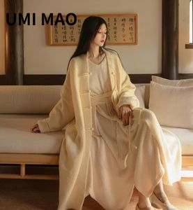 Vesten UMI MAO Harajuku Zen Zachte Kwastje China Koreaanse Mode Tops Losse Lange Dikke Gebreide Vest Vrouwen Kleding Y2K