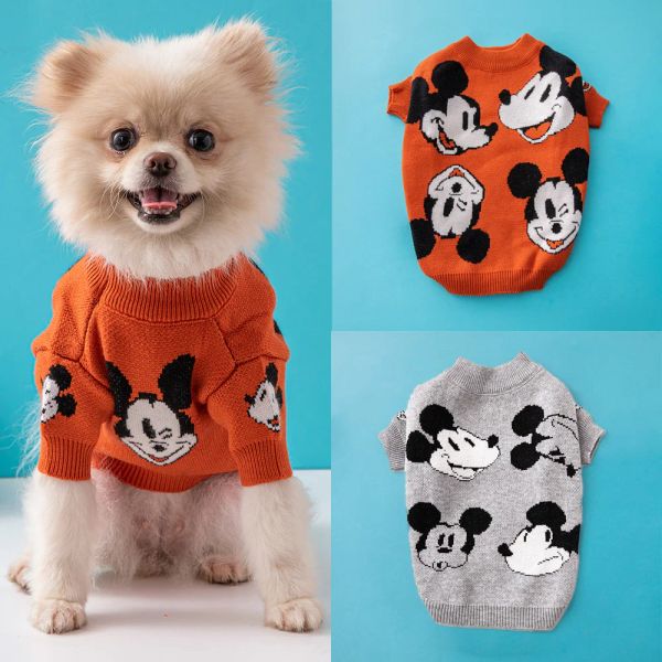 Suéteres Gran oferta de invierno, suéter para perros de marca de moda, perros pequeños y medianos, Yorkshire Corgi, ropa cálida de lujo para perros, suministros de moda para mascotas