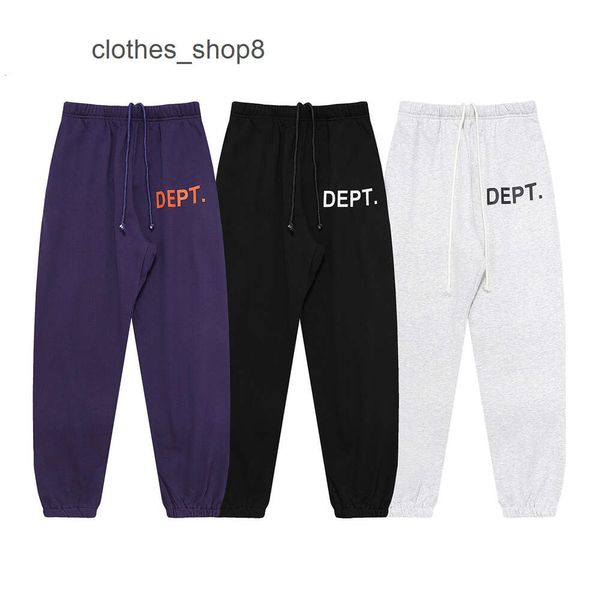 Sweatpant Mens 2024 Galleryss Designer Pantalons Jeans Shorts Dept CLASSIC SPORTS RELAXIAL PANTS TIDE HOMMES ET LOOSE Terry Pantalons Leggings QMRR