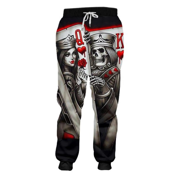 Pantalones de chándal skull de estampado 3D fumar casual y2k pantalones hombre pantalones de chándal nuevo joggers de sudor fresco harén macho longitud completa hombre camisa de golf con capucha