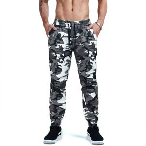 AIMPACT Pantalon de jogging en sergé camouflage pour homme, ajusté, décontracté, athlétique