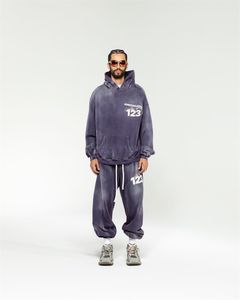 pantalons de survêtement et sweat à capuche ensemble plus la taille pantalon rrr123 tie dye pantalon de survêtement ample surdimensionné homme pantalon unisexe poids lourd 100% coton femmes hommes joggeurs