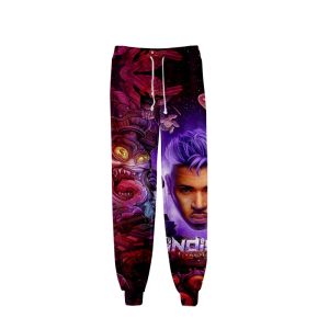 Joggingbroek Luchtig Chris Brown Joggingbroek 3D Joggers Broek Broek Mannen/Vrouwen High Street Hip Hop Pantalon Homme Joggingbroek