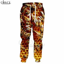 Pantalon de survêtement pantalon d'abeille mignon hommes / femmes 3d miel imprimé hommes vêtements pantalons de survêtement décontracté pantalon b7 b7