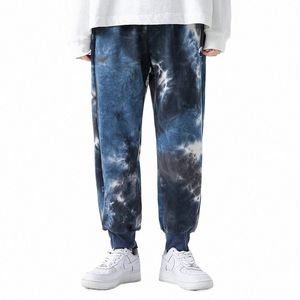 Joggingbroek Man 100% Katoen Camoue Afdrukken Trekkoord Casual Broek Outdoor Basic Losse Joggingbroek Lente Gebreide Broek w1hX #