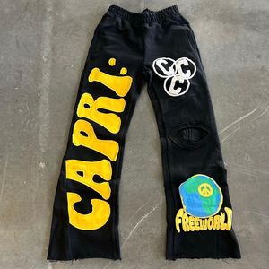 Pantalons de survêtement Hommes 1: 1 joggeurs de cordon de haute qualité pantalon de survêtement couleur noire