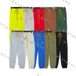 pantalon de survêtement Pantalon pour hommes Rhude Pant Rhude Hoodies Lettre imprimé Pantalon Long Men de mode Femmes Cargo Luxury Sweater Hip Hop Hoodies Luxury Brand Designer Pant Us Taille S-XL