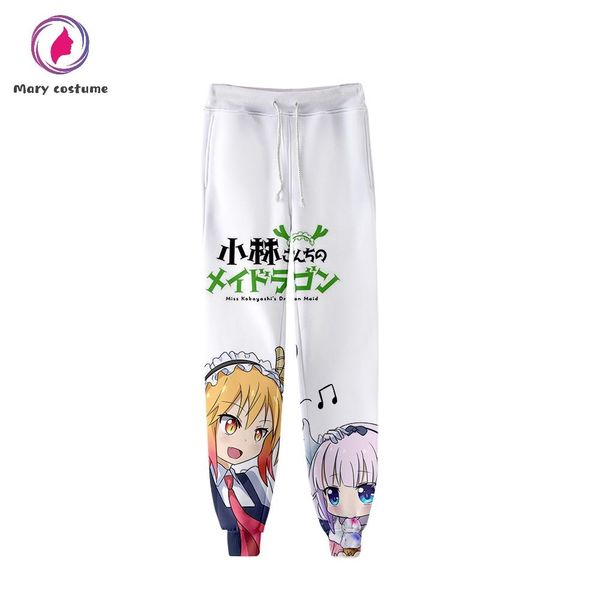 Pantalones de chándal Dragon Maid de Miss Kobayashi Pantalon Femme Pantalones ajustados deportivos de alta calidad Moda Tendencia popular Pantalones casuales cómodos