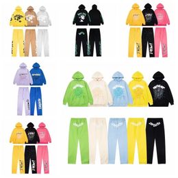 Sweats Jogging HommeTech Survêtement Sweatsuit Joggers Hommes Designer Sweatshirts 2023 Nouveau Sky Blue Sp5der Sweat à capuche Hommes Femmes 1 Hip Hop Young Thug Spider Sweat à capuche large 5555