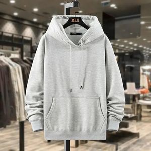 Sweatshirt voor mannen Geen witte effen herenkleding Eenvoudige hoodies met capuchon Katoen Pastelkleur Esthetisch Welkom Deal Designer S 240106