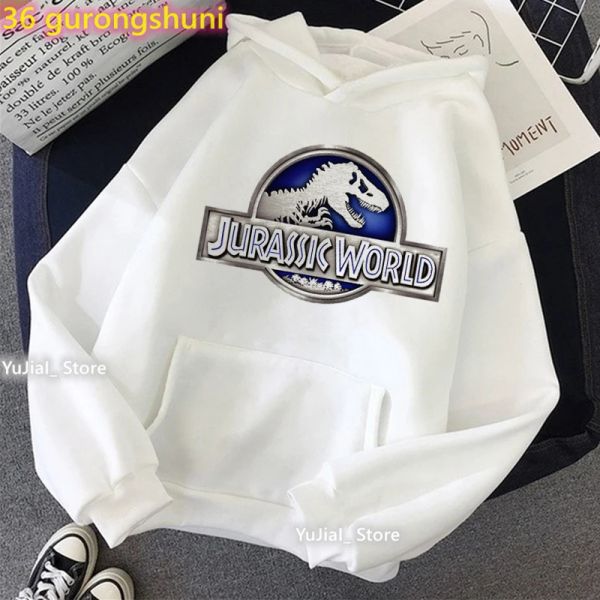 Sweatshirts 2022 Hot Sale Jurassic Park Dinosaur Graphic Print Cap sweat à sweats Sweat-shirt