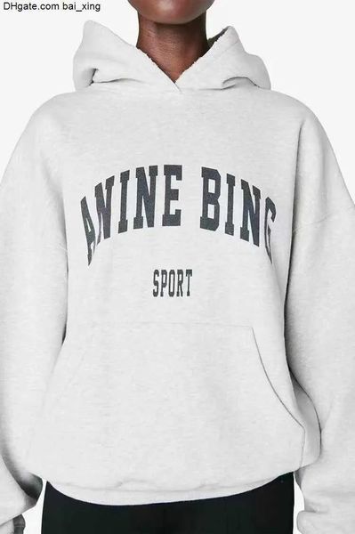 Sudaderas Annie 2023 Nuevo Bing Verano Mezcla original 30 Estilos Diseñador de algodón Mujer Moda Sudadera con capucha Streetwear Suelta Camiseta de gran tamaño Skateb