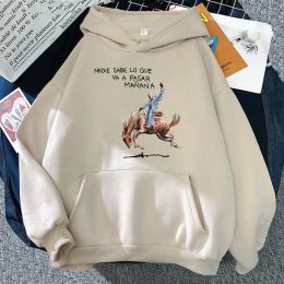 Sweatshirts Bad Bunny Nadie Sabe Lo Que Va A Pasar Manana Un Preview Hoodie Dames/mannen Hoodies Unisex Vintage Sweatshirt Harajuku Kleding