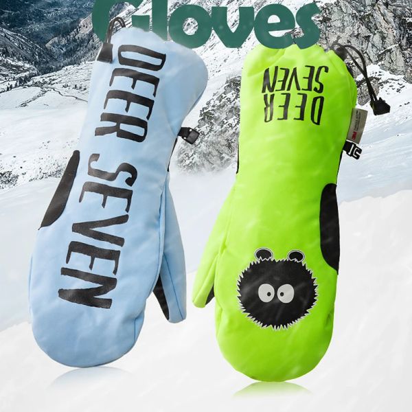 Sweatshirts cerf sept gants de ski de snowboard professionnels enfants imperméables hiver