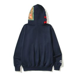 Sweatshirts ontwerper hoodie heren haaien hoodies ritsjack warme samenwerking jassen capuchon cooded jas met lange mouwen t-shirt j4