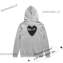 Sweatshirts Designer heren Hoodies com des Garcons spelen sweatshirt cdgs multiHeart zip -up hoodie merk zwart nieuwe cdgs hoodie hartkleding 368