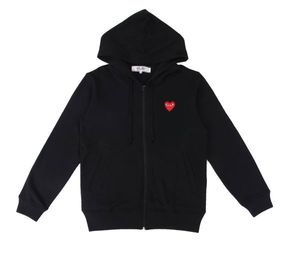 Sweinshirts Diseñador Hoodies Men's Comp Des Garcons Play Sweatshirt Cdgs Multiheart Zip Up Hoodie XL Brand Black New 924