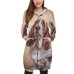 Sweatshirts Drawing Funny Basset Hound Dog Fashion Fashion Men's / Women's Sweat-shirts à capuche décontractée Sweats Sweats Sweatshirt Beautiful