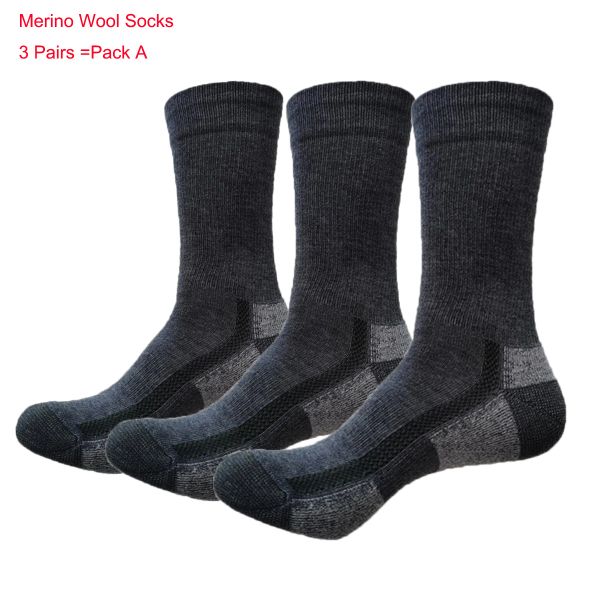 Sutilsshirts Fall Invierno Merino Merino Calcetines Hombres Mujeres Calcetines Merino Calcetines Termales Tamaño de resistencia de olor transpirable más cálido 4146