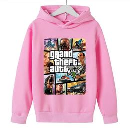 Sweatshirts Grand Theft Auto GTA 5 Sweats à capuche surdimensionnés à manches longues Street Style veste à capuche manteau de haute qualité unisexe gta5 jeu sweat-shirt