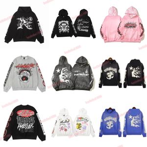 Sweatshirts Hellstar Sweats à capuche Designer Sweat à capuche Hommes Sweats à capuche en vrac Sweat High Street Rappeur Lavé Gris Heavy Craft Unisexe Femmes Pull Hoo