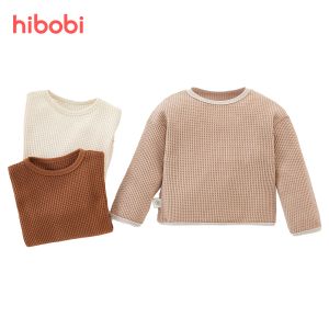 Sweatshirts Hibobi 2022 Spring Baby Waffle Toddler Boys Girls Tops Clothes Casual Ten et