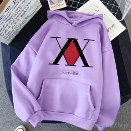 Sweat-shirts HUNTER X HUNTER Anime sweat à capuche drôle Harajuku pull Rosa femmes décontracté étudiant Casua Felpa pull Maniche Lunghe