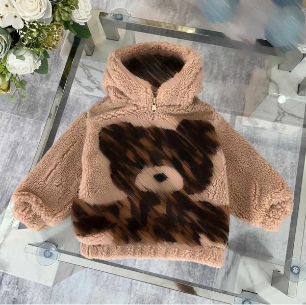 Sweatshirts Lambhair Mabet For Kids Doll Bear Print Child Cabinage Veste à capuche Taille 100160 cm Bébé automne