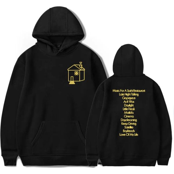 Sudaderas Love On Tour House Tracklist Pepper Merch Sudadera con capucha Hombres/Mujeres HIP HOP Jersey con capucha Suéter de manga larga