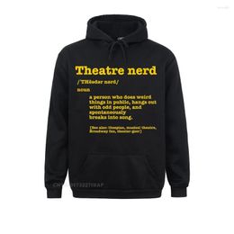 Sweatshirts Herenhoodies Muziektheater Nerd Woordenboek Grappige definitie Theater Fan Straat Outdoor Herfst Sportkleding Dames Sweatshirts