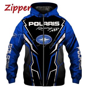Sweatshirts pour hommes Sweatshirts 2024 North Star Racing Rzr Snowmotor Fashion Casual Zipper Hoodies Hot Sell Mens and Womens Spring / Summer Sweatons 240425