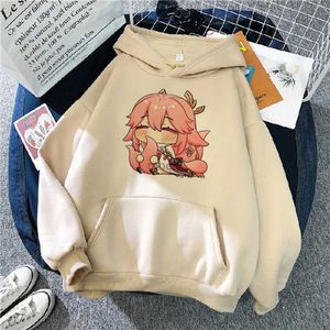 Sweatshirts heren hoodies sweatshirts genhin impact hoodies vrouwen Japanse fleece zweet y2k kleding vrouwen streetwear kap 240412