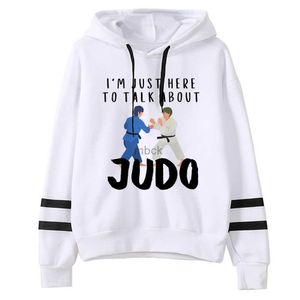 Sweatshirts heren hoodies sweatshirts judo hoodies dames 90s y2k esthetische gotische winterkap shirt vrouwelijke esthetische trui 240412